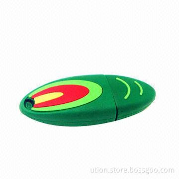 Basketball Design USB Flash Stick with 1 to 32GB Memory Capacity, Free Printing and Packaging